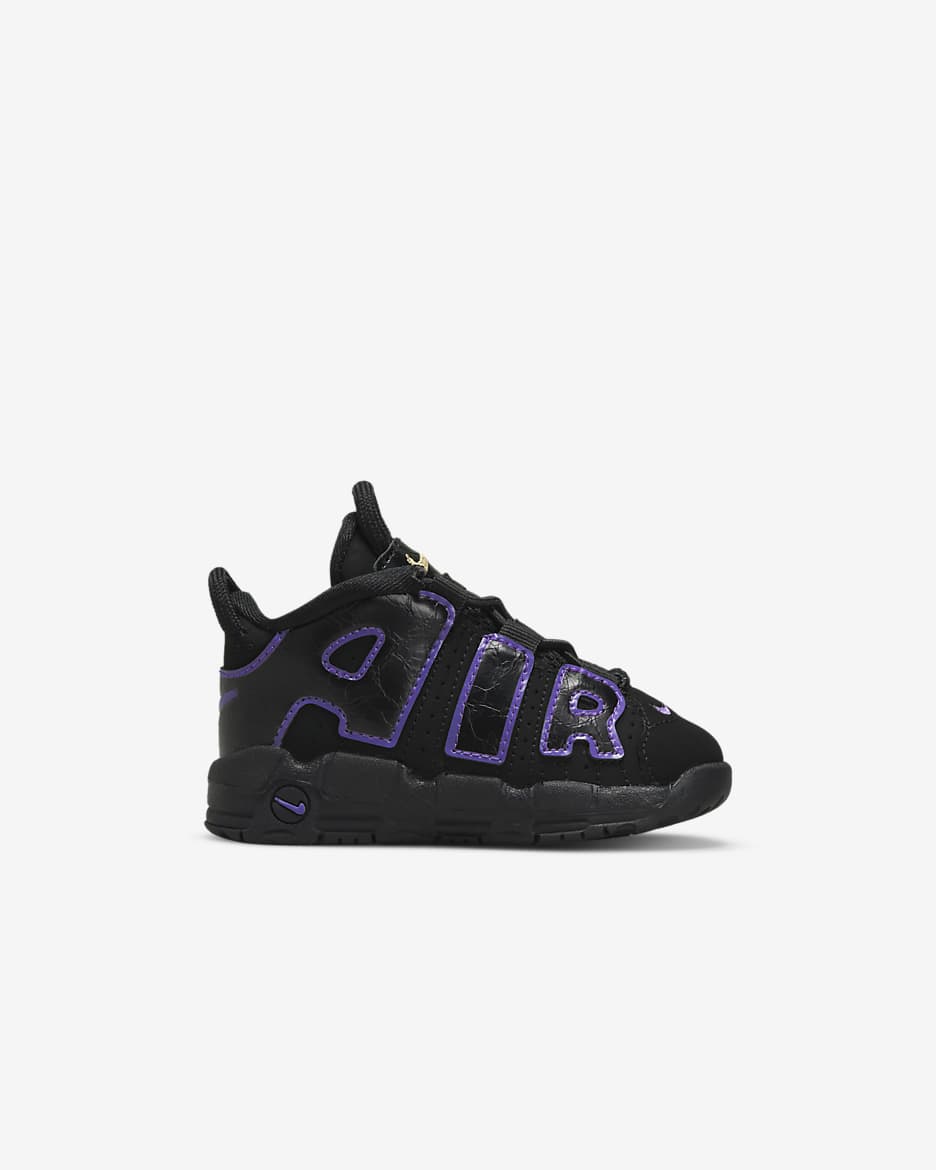 Nike store Air More Uptempo Black/White Size 3Y